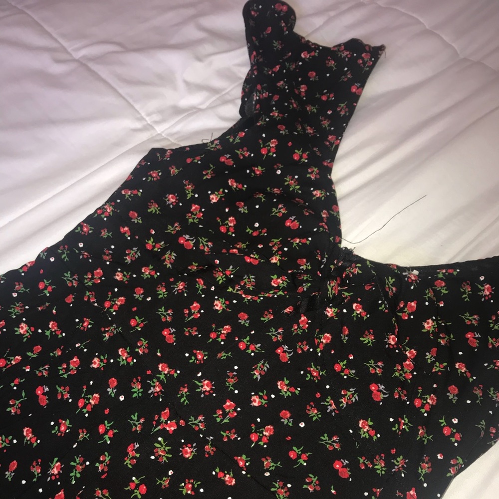 Spring black Sunday dress